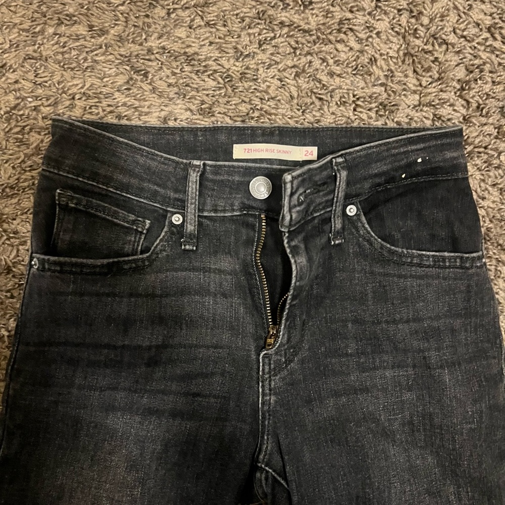 Levi Strauss 721 High Rise Skinny Jeans